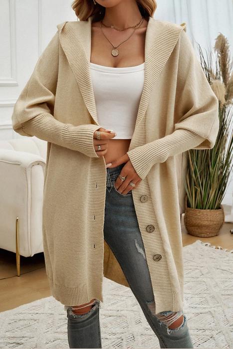 Love Kuza Cozy Vibes Hoodie Cardigan