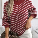  Love Kuza Striped Haven Knit Pullover Sweater