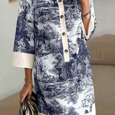 Love Kuza Château Stroll Shirt Dress