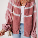  Love Kuza - Rosewood Lace Sherpa Jacket