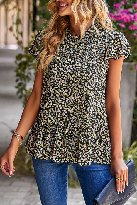 Love Kuza Bloom Ruffle Charm Blouse