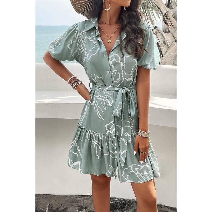 Love Kuza Geo Rhythm Shirt Dress