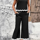  Love Kuza The Wave Trims Top & Capris 2 Pieces Set