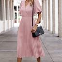  Love Kuza Graceful Pleats Midi Dress