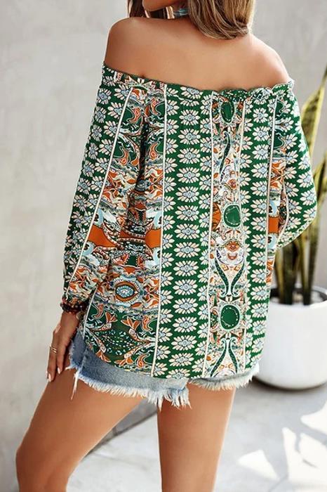Love Kuza Off-Shoulder Boho Bliss Blouse