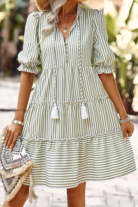 Love Kuza Sunstripe Tier Dress
