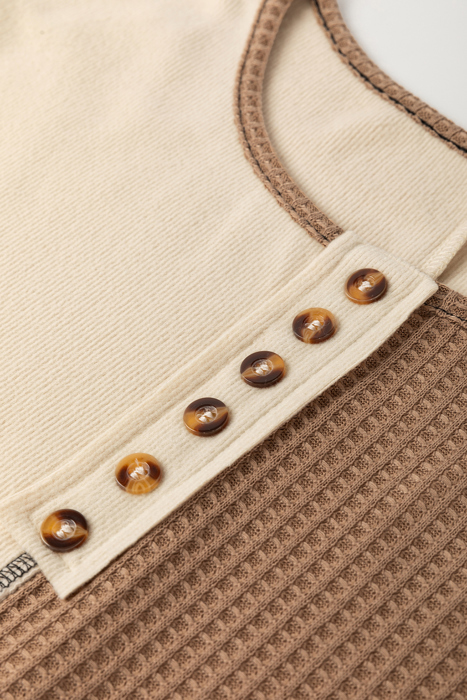 Love Kuza - Autumn Patchwork Henley