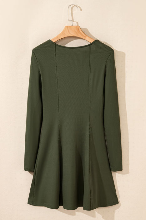 Love Kuza - Evergreen Charm Ribbed Dress