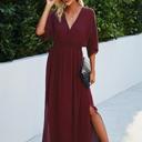  Love Kuza V-Neck Dolman Sleeves Maxi Dress