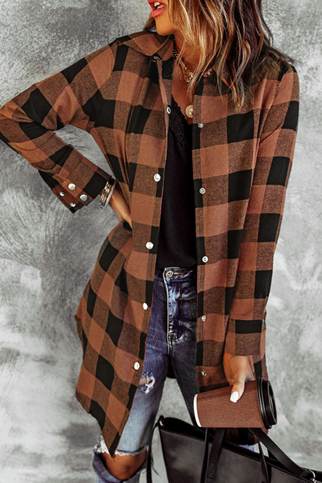 Love Kuza - Cedar Grove Plaid Snap Jacket
