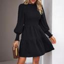  Love Kuza Smocked Long Sleeve Tiered Dress