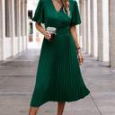  Love Kuza Graceful Pleats Midi Dress