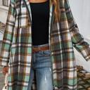  Love Kuza Plaid Hooded Comfort Shirt Jacket