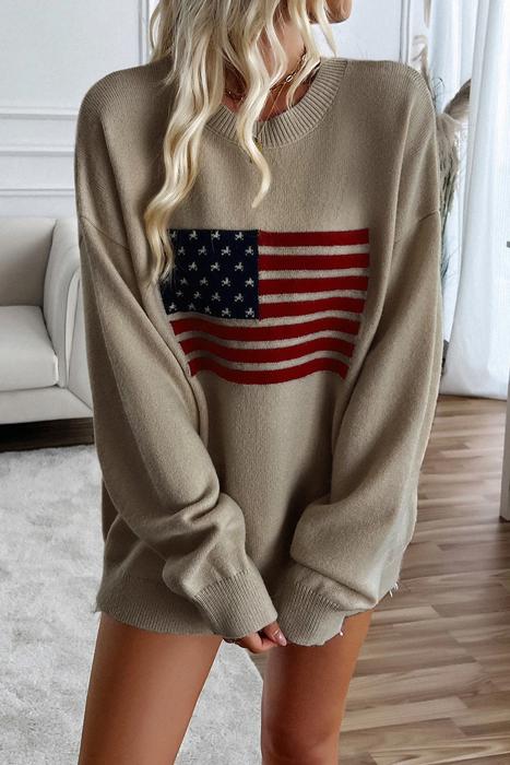 Love Kuza Patriotic Charm Sweater