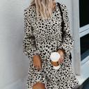  Love Kuza Abstract Dots Long Sleeve Dress 