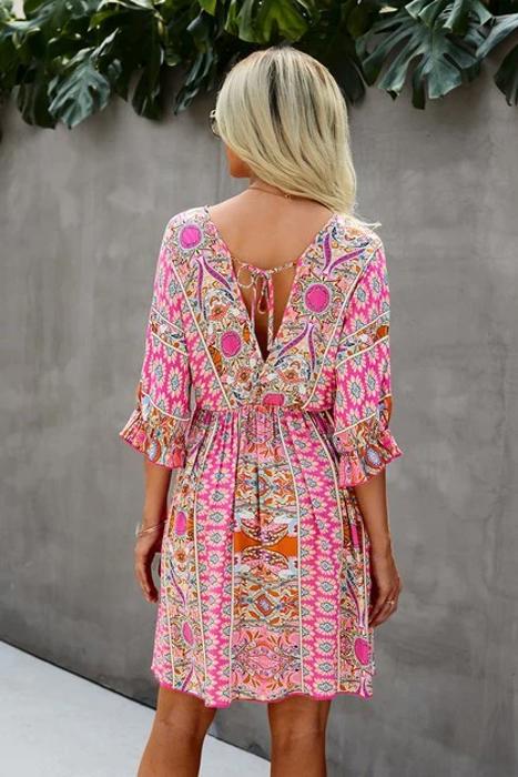 Love Kuza Free Spirit Boho A-Line Dress