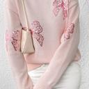  Love Kuza Sequin Bow Bliss Sweater