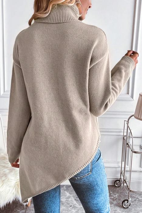 Love Kuza Asymmetric Grace Knit Pullover