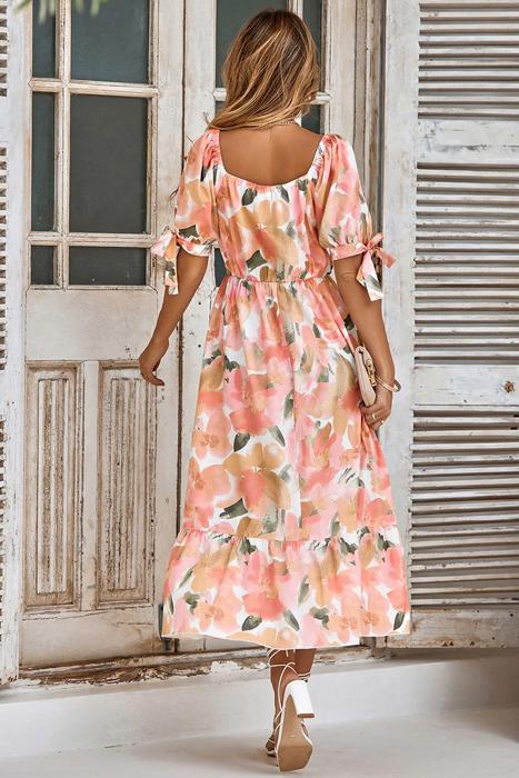 Love Kuza Watercolor Whisper Midi Dress