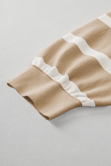 Love Kuza - Sandstone Harmony Stripe Knit Top