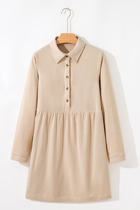 Love Kuza - Sandstone Stroll Corduroy Dress