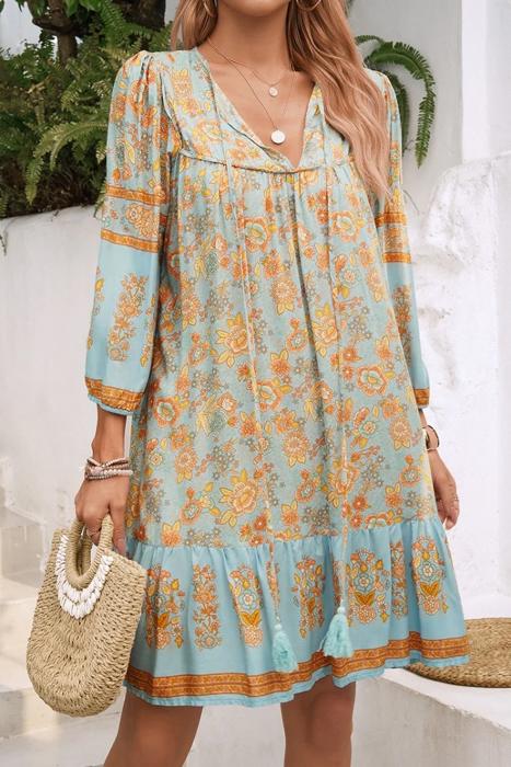 Love Kuza Vintage Boho Petals Dress
