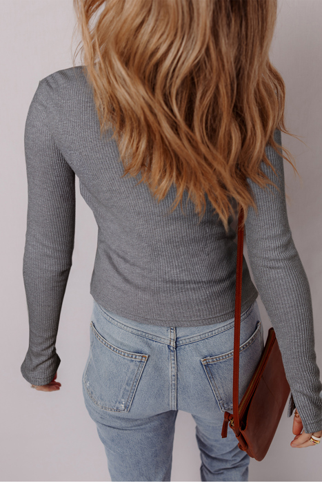 Love Kuza - Glimmer Thread Button Top