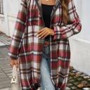  Love Kuza Plaid Hooded Comfort Shirt Jacket