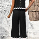  Love Kuza The Wave Trims Top & Capris 2 Pieces Set