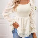  Love Kuza Chevron Charm Peplum Top