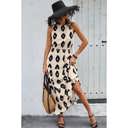 Love Kuza Geo Almond Elegance Maxi Dress