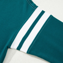  Love Kuza - Evergreen Varsity Stripe Sweatshirt