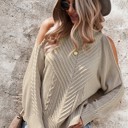  Love Kuza Open Shoulder Twist Sweater