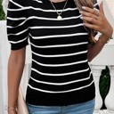  Love Kuza Striped Essence Knit Top