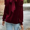  Love Kuza Velvet Tie Back Blouse