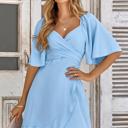  Love Kuza Silky Sweetheart Ruffle Dress