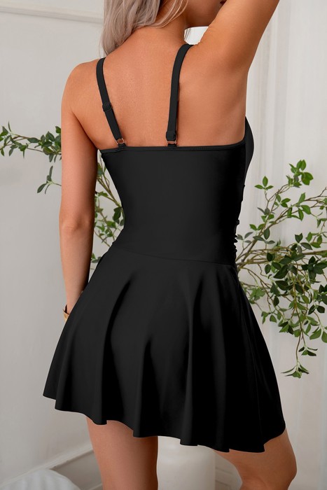 Midnight Mesh Swimdress