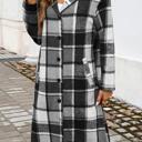  Love Kuza Cool Grey Plaid Trails Hooded Shirt Jacket