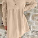  Love Kuza - Sandstone Stroll Corduroy Dress
