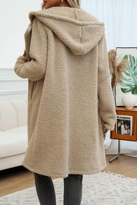 Love Kuza Cozy Fleece Hoodie Coat