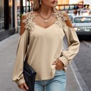  Love Kuza Beige Laced Radiance Blouse