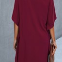  Love Kuza V Neck Dolman Sleeves Dress