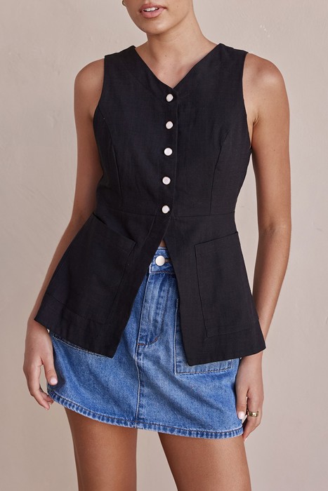 Love Kuza Breezelinen Vest