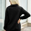  Love Kuza Asymmetrical Zipper Neck Sweater