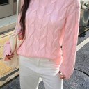  Love Kuza Cozy Waves Cable Knit Sweater