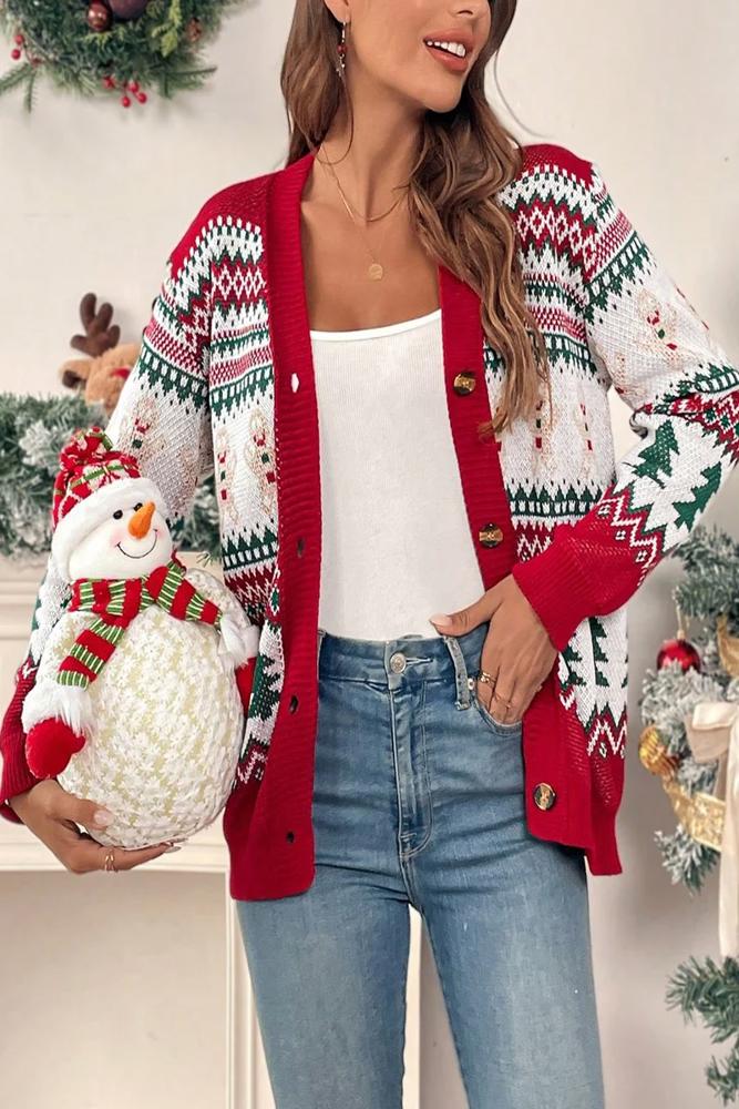 Love Kuza Gingerbread Cheer Cardigan