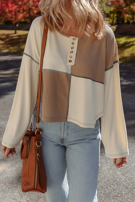 Love Kuza - Autumn Patchwork Henley