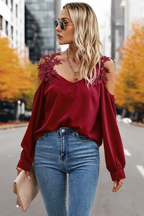 Love Kuza Laced Radiance Blouse