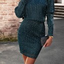  Love Kuza Off Shoulder Sparkle Dress