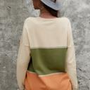  SALE! - Size L - only - Love Kuza Colorblock Long Sleeve Sweater